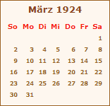 Ereignisse Mrz 1924