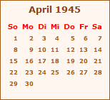Ereignisse April 1945