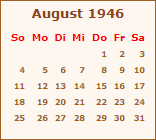 Ereignisse August 1946