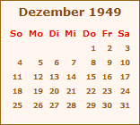 Ereignisse Dezember 1949