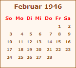 Ereignisse Februar 1946