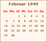 Ereignisse Februar 1949