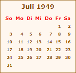 Ereignisse Juli 1949