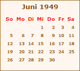 Ereignisse Juni 1949