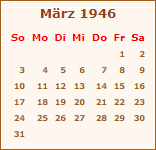 Ereignisse März 1946