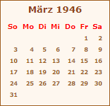 Ereignisse Mrz 1946