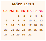 Ereignisse März 1949