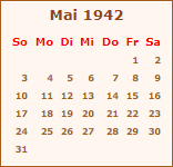 Ereignisse Mai 1942