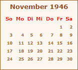 Ereignisse November 1946
