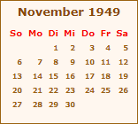 Ereignisse November 1949