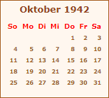 Ereignisse Oktober 1942