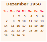 Ereignisse Dezember 1958