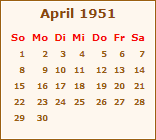 April 1951