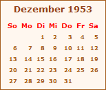 Ereignisse Dezember 1953