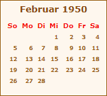 Februar 1950