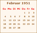 Februar 1951