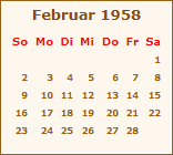Februar 1958