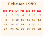 Ereignisse Februar 1959