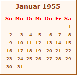 Ereignisse Januar 1955