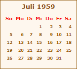 Ereignisse Juli 1959