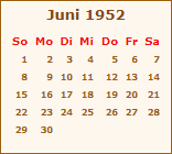 Juni 1952