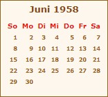Juni 1958