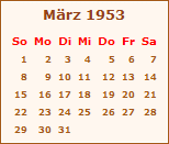 Ereignisse Mrz 1953