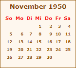 November 1950