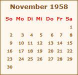 November 1958