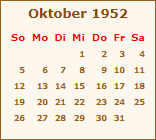 Ereignisse Oktober 1952