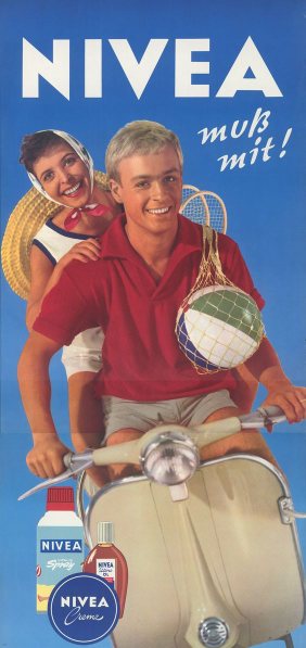 Nivea muss mit. Reklame 1949