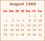 Ereignisse August 1968