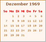 Ereignisse Dezember 1969