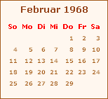 Chronik Februar 1968