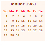 Ereignisse Januar 1961