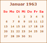 Ereignisse Januar 1963