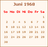 Ereignisse Juni 1968
