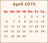 Ereignisse April 1975