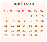 Ereignisse juni 1978