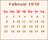 Ereignisse Februar 1970