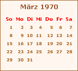 Ereignisse März 1970