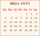 Ereignisse Mrz 1973