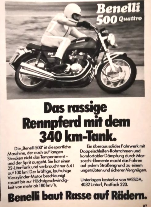 Benelli 500 Quatro