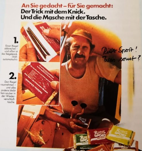 Ritter Sport - quadratisch praktisch gut