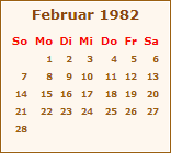 Ereignisse Februar 1982