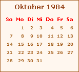 Der Oktober 1984