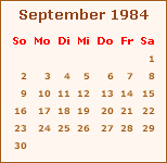 Der September 1984