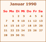 Der Januar 1990