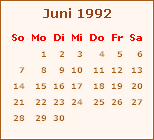 Der Juni 1992