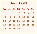 Der Juni 1993